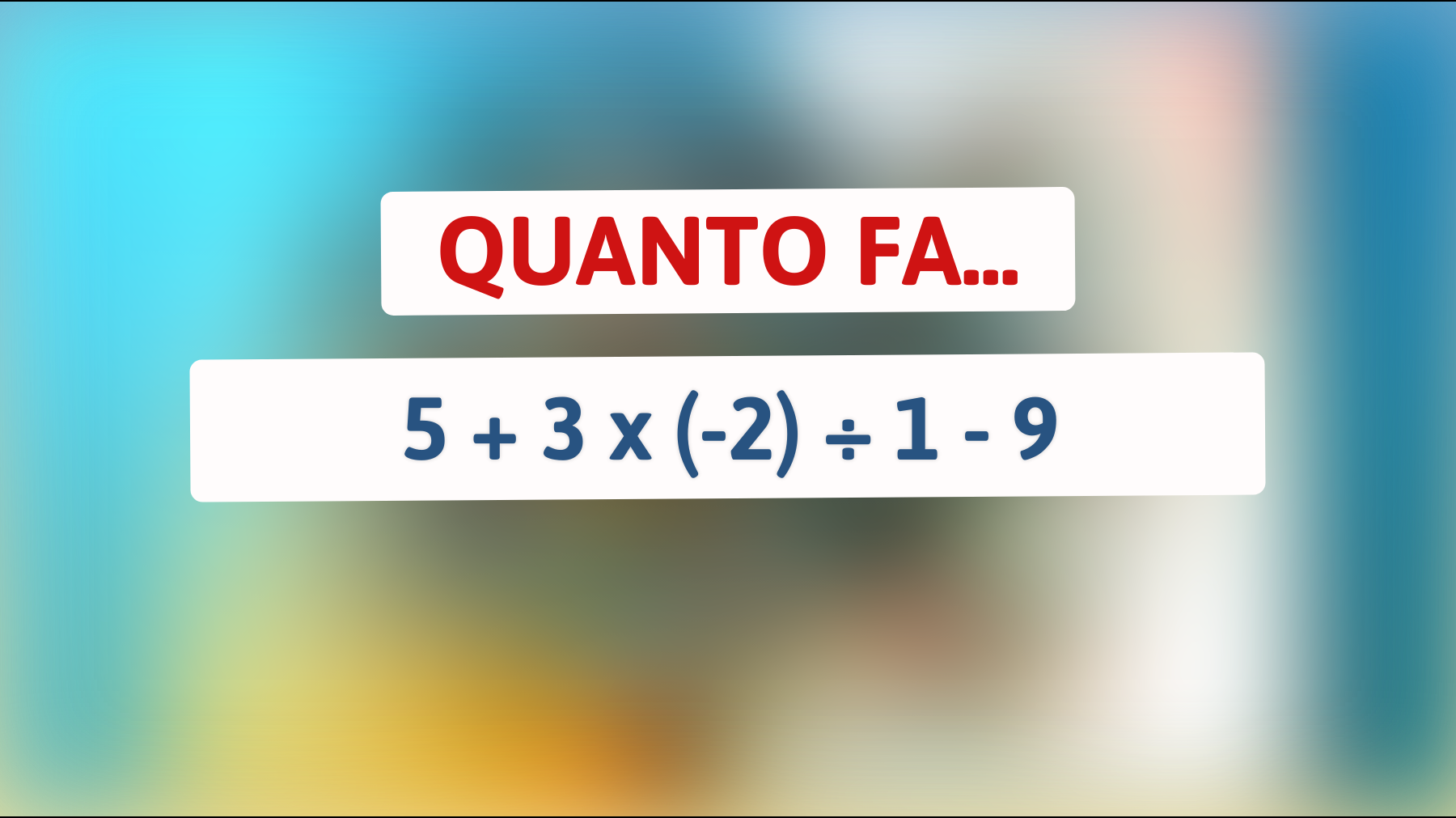 \"Se risolvi questo indovinello, sei tra il 1% delle persone più brillanti del mondo!\""