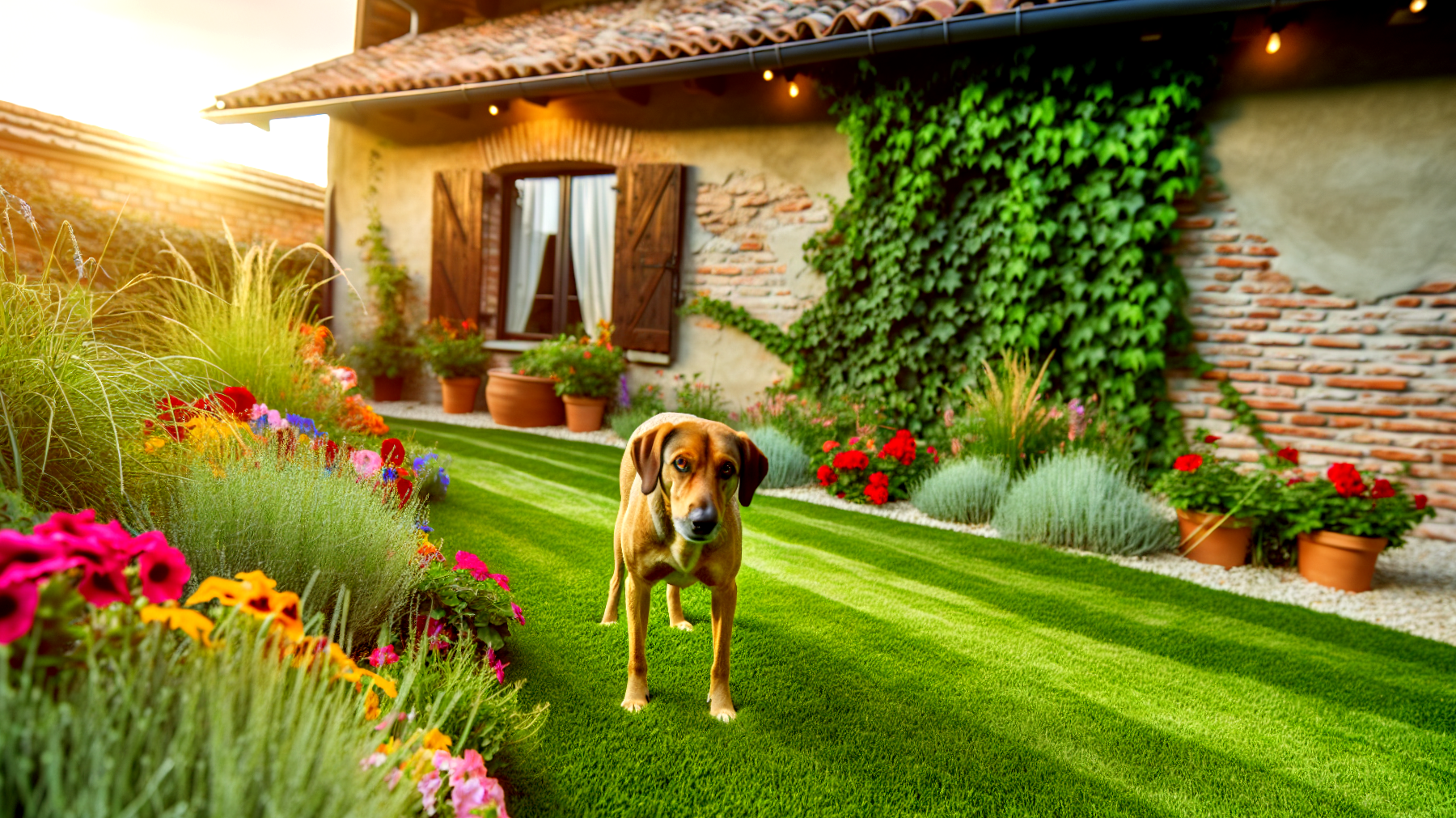 Cane giardino giochi"